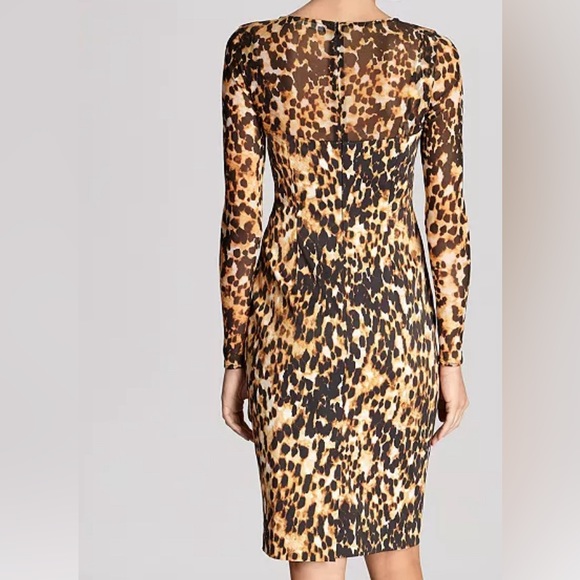 Karen Millen Leopard Print Dress | Size 2 - Picture 2 of 14